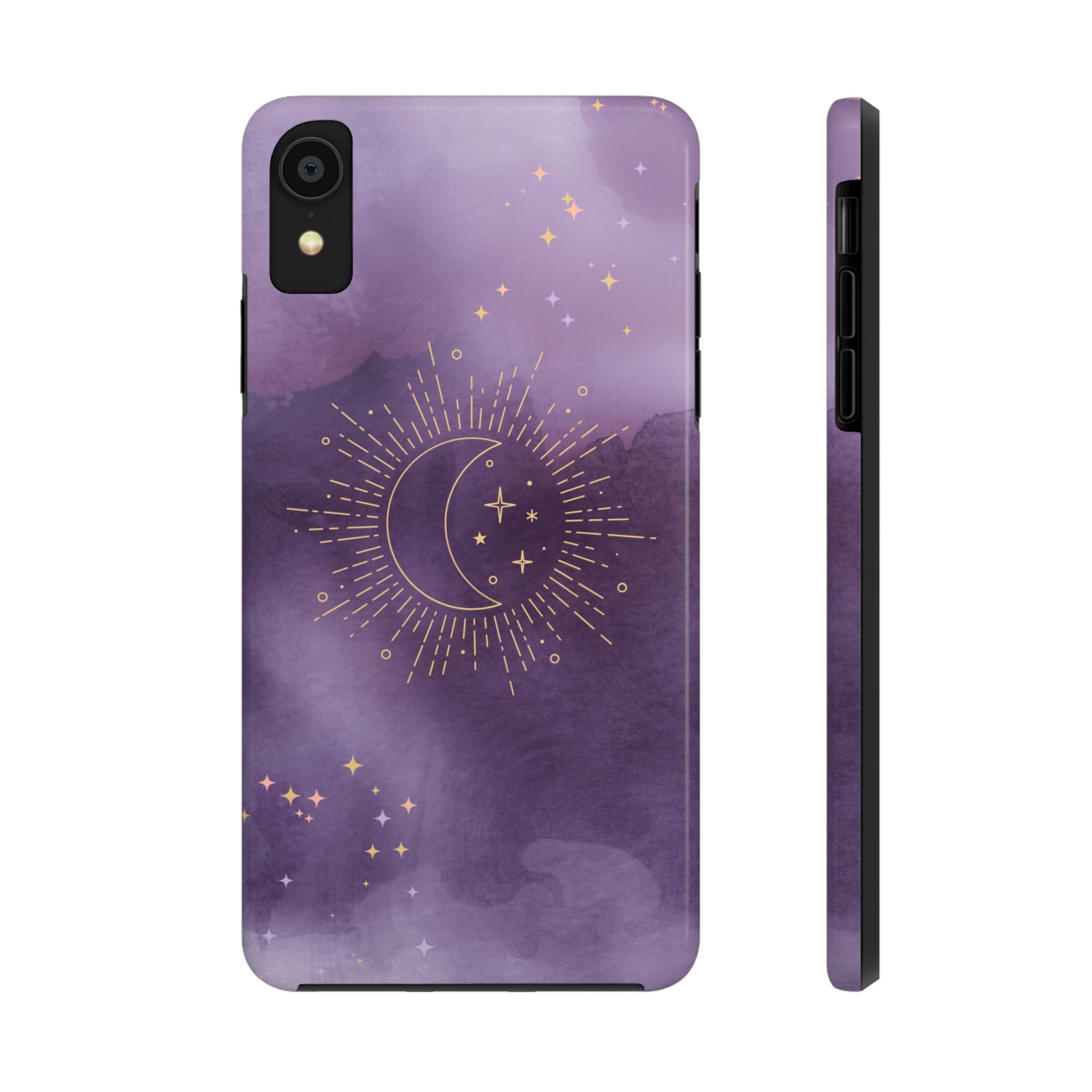Purple Celestial Watercolor Design, Elegant Phone Cases, Stylish Phone Covers, Chic Phone Protectors, Fashionable Case for Her, Trendy Smartphone Accessories