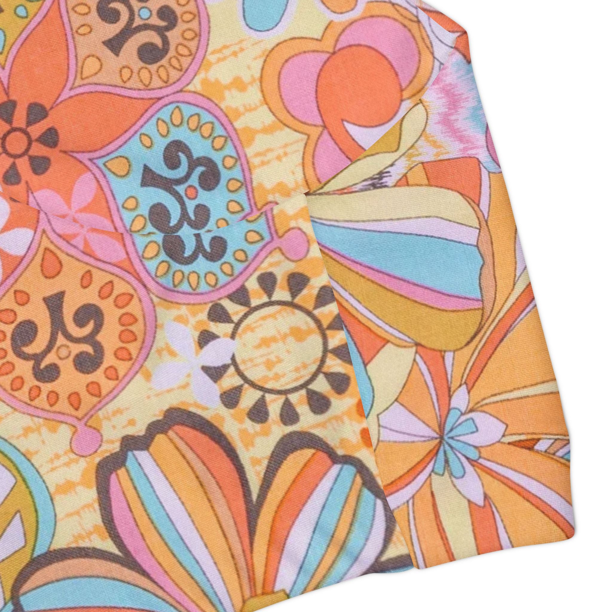 Pink and White Swimsuit Set, Floral Pattern Two Piece Bathing Suit, Cute Girls Swimwear, Summer Beach Outfit, Kids Swim Set