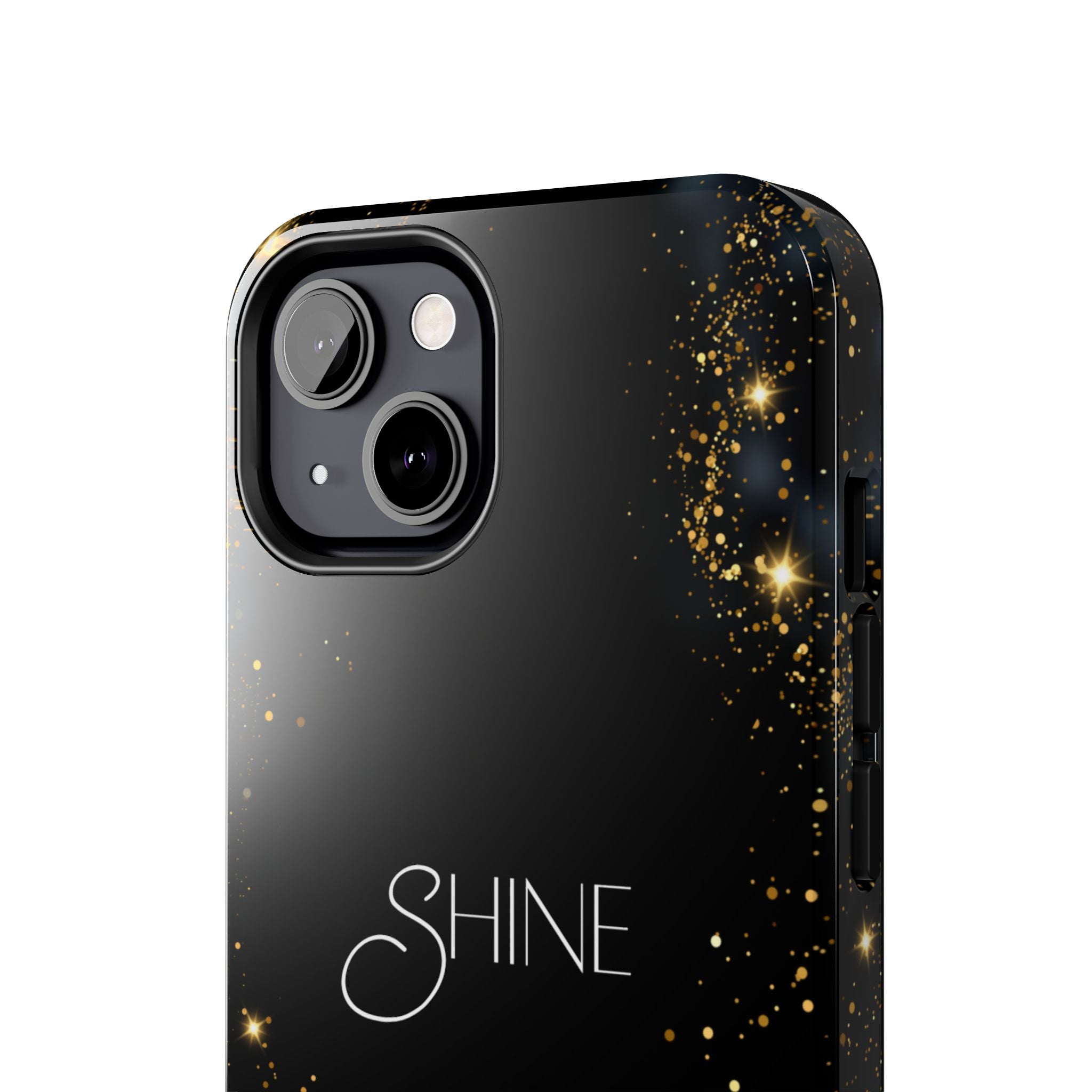Black Shine Glitter, Elegant Phone Cases, Stylish Phone Covers, Chic Phone Protectors, Fashionable Case for Her, Trendy Smartphone Accessories
