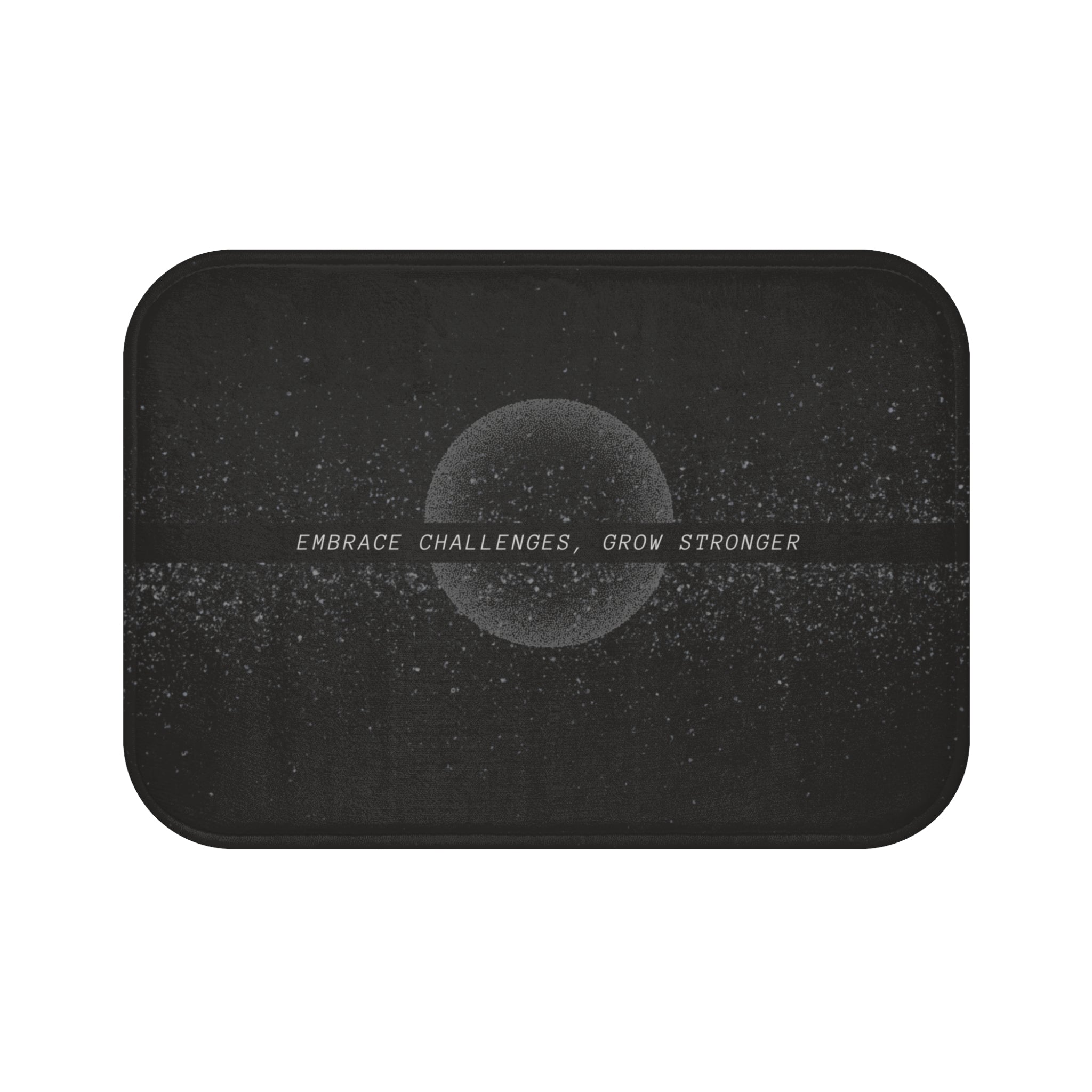 Black Moon Memory Foam Microfiber Bath Mat - Extra Soft Non-Slip Plush Rug, Machine Washable, Bathroom Floor, Tub & Shower