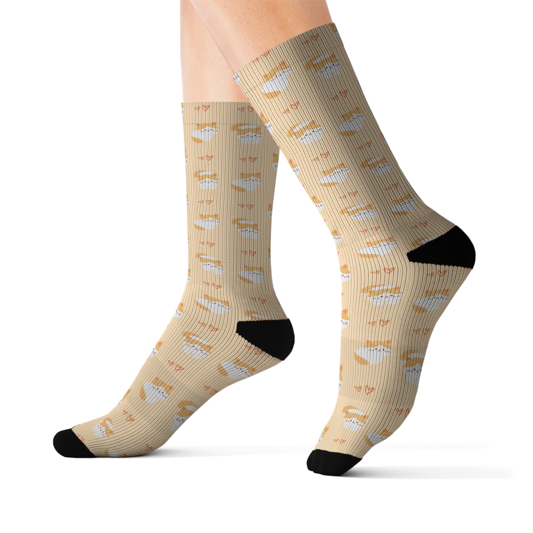 Cat, Cute Patterned Socks Warm Crew Socks Socks for everyday wear