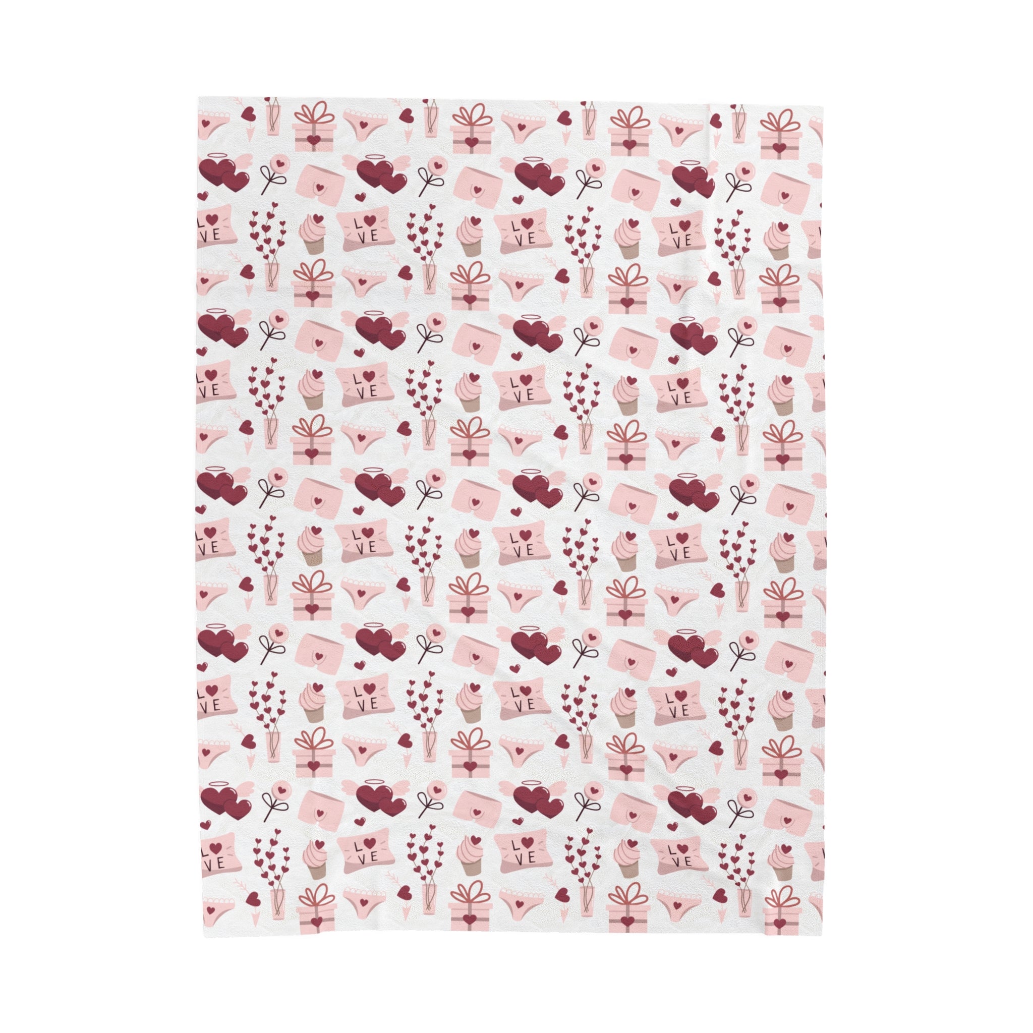 Fleece Blanket - Romantic Design - Valentine's Couple Gifts for Men, Women - Super Cozy Comfy - Christmas, Wedding, Anniversary, Birthday Gifts for Him, Her, Gifts for Boyfriend, Girlfriend