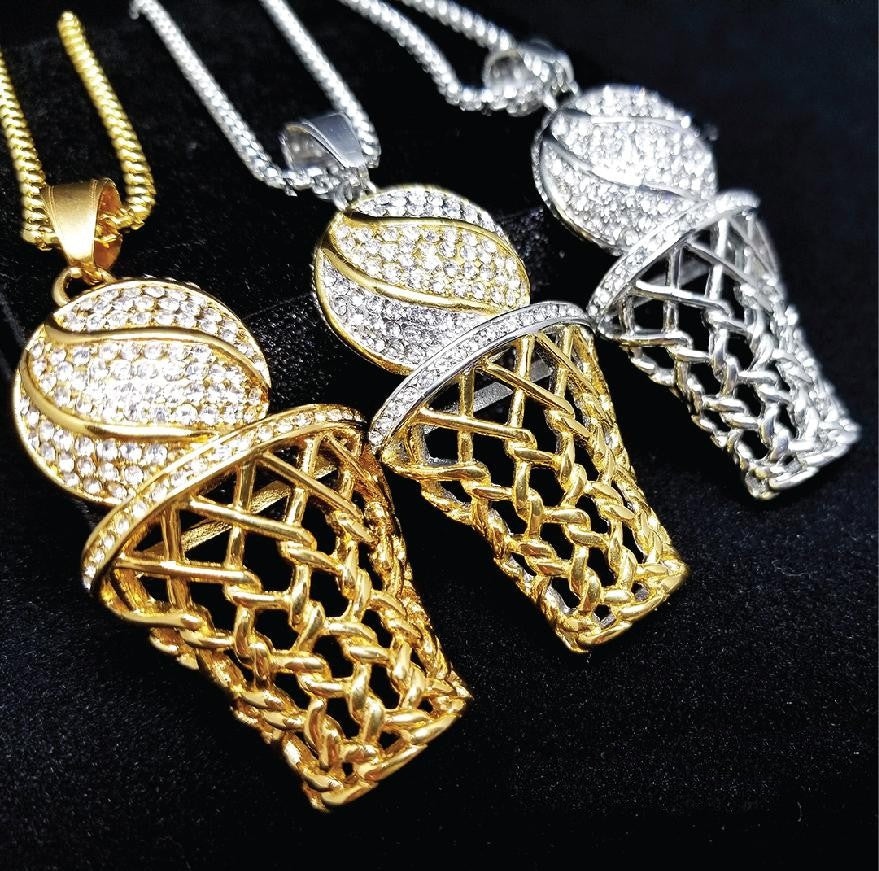 Shoot for the Glory Basketball Necklace
