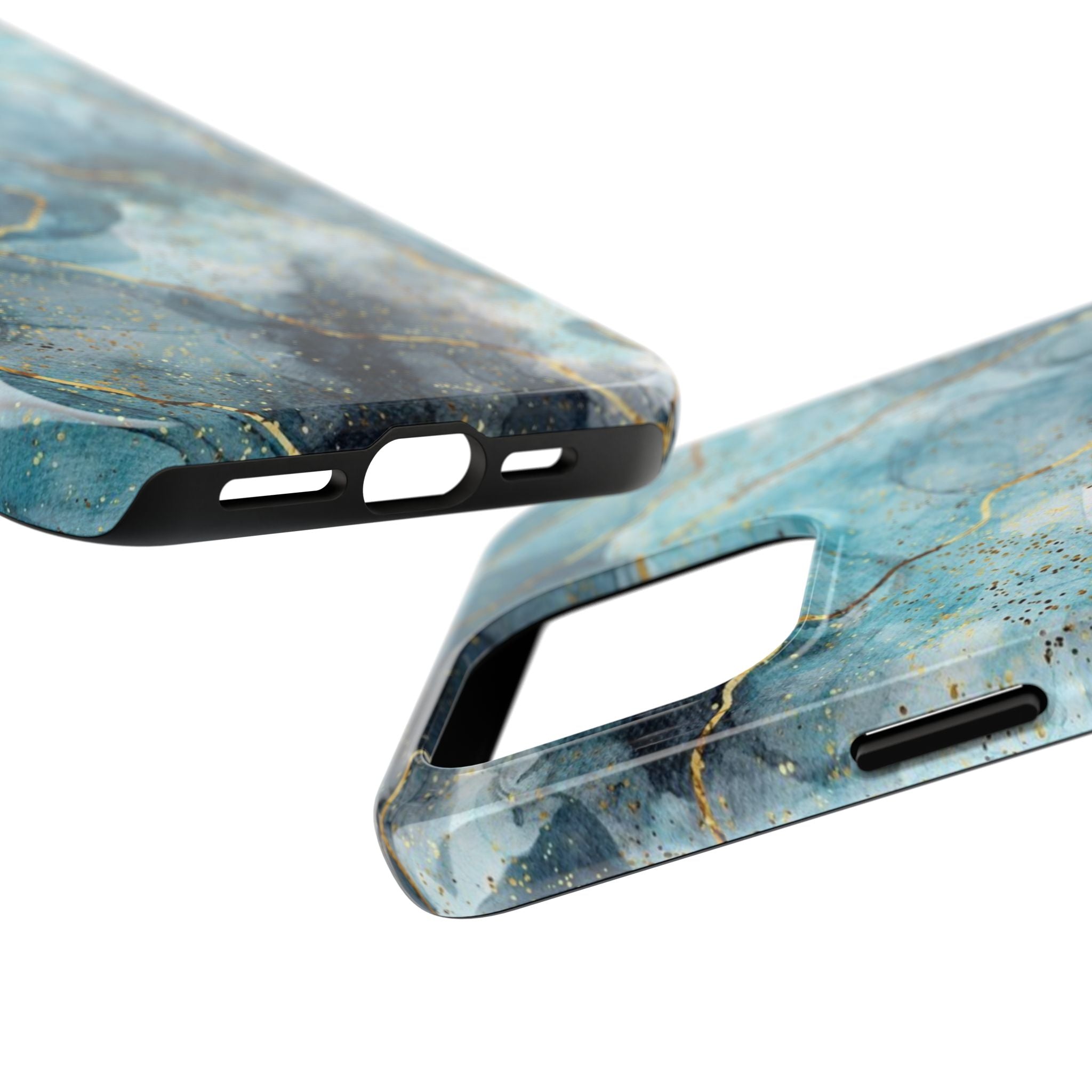 Blue Gold Marble, Elegant Phone Cases, Stylish Phone Covers, Chic Phone Protectors, Fashionable Case for Her, Trendy Smartphone Accessories