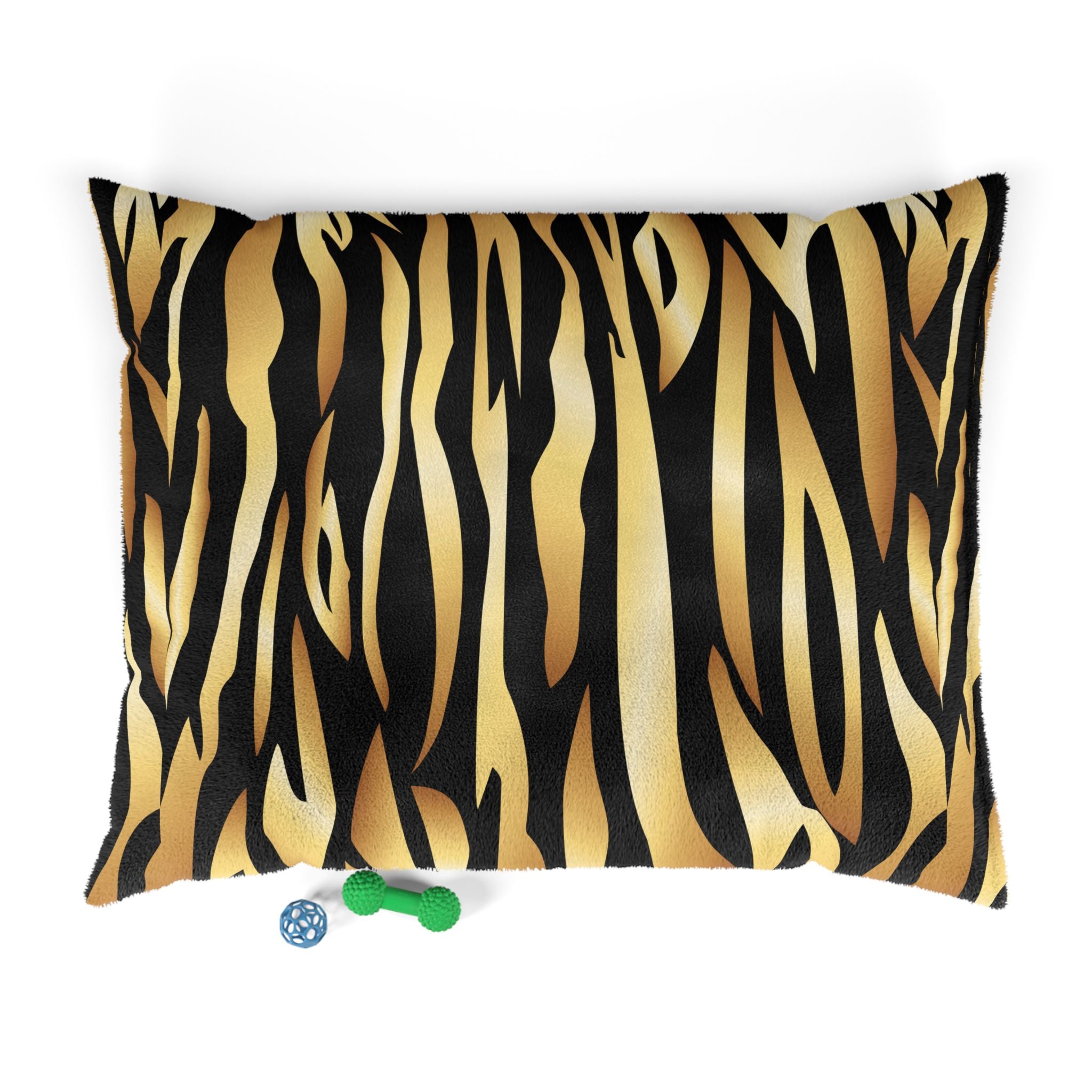 Black Gold Tiger Skin Pet Bed - Cat and Dog Bed, Anti-Anxiety Small Dog Bed, Calming Dog Bed for Puppy, Cozy Cat Bed, Fluffy Dog Beds for Small Dogs, Washable Puppy Bed for Indoor Pets