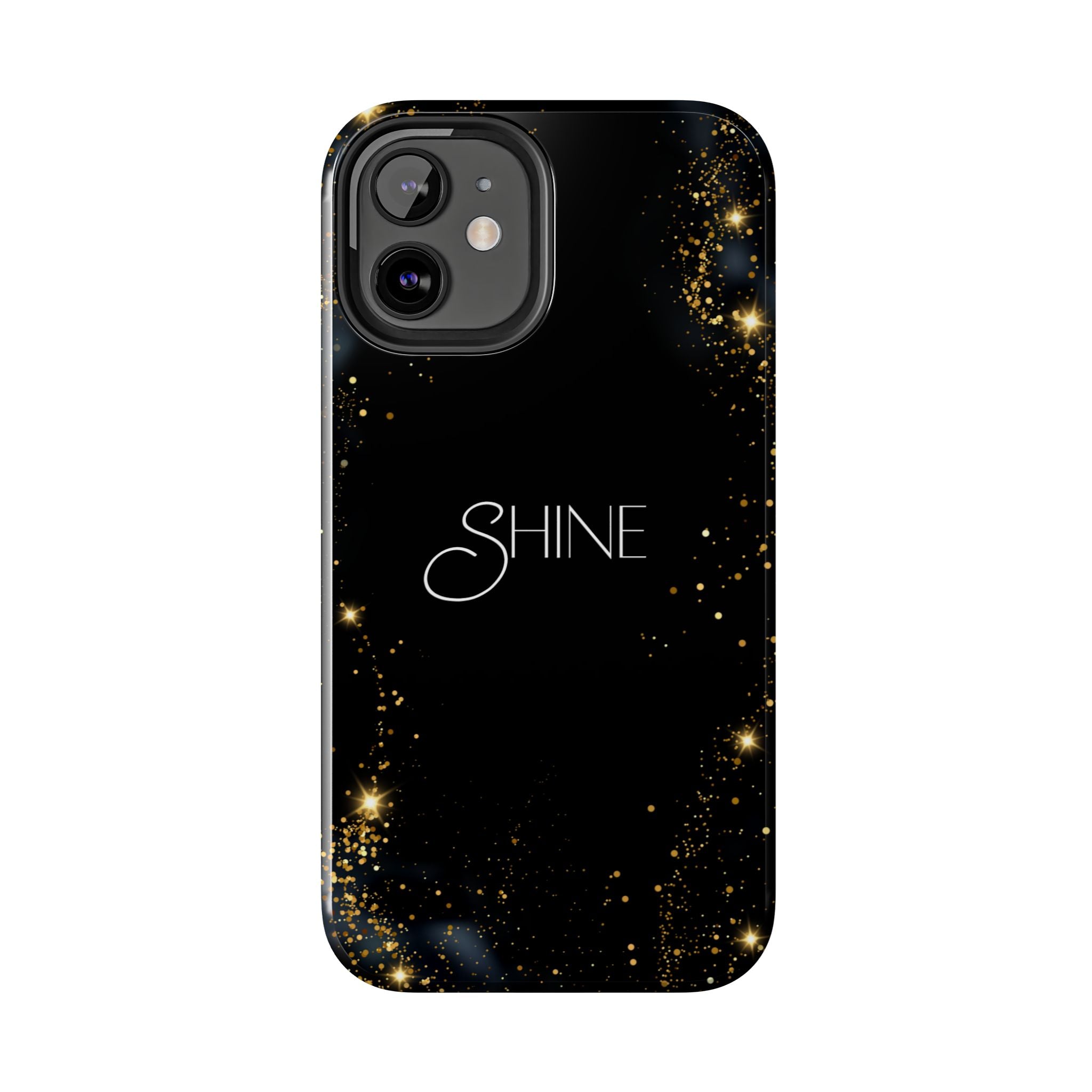 Black Shine Glitter, Elegant Phone Cases, Stylish Phone Covers, Chic Phone Protectors, Fashionable Case for Her, Trendy Smartphone Accessories