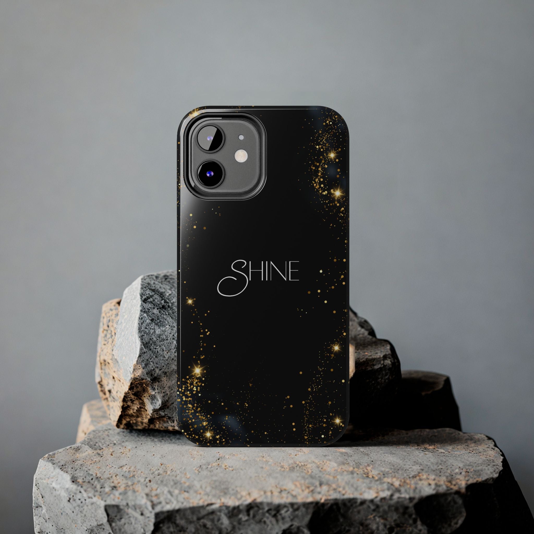 Black Shine Glitter, Elegant Phone Cases, Stylish Phone Covers, Chic Phone Protectors, Fashionable Case for Her, Trendy Smartphone Accessories