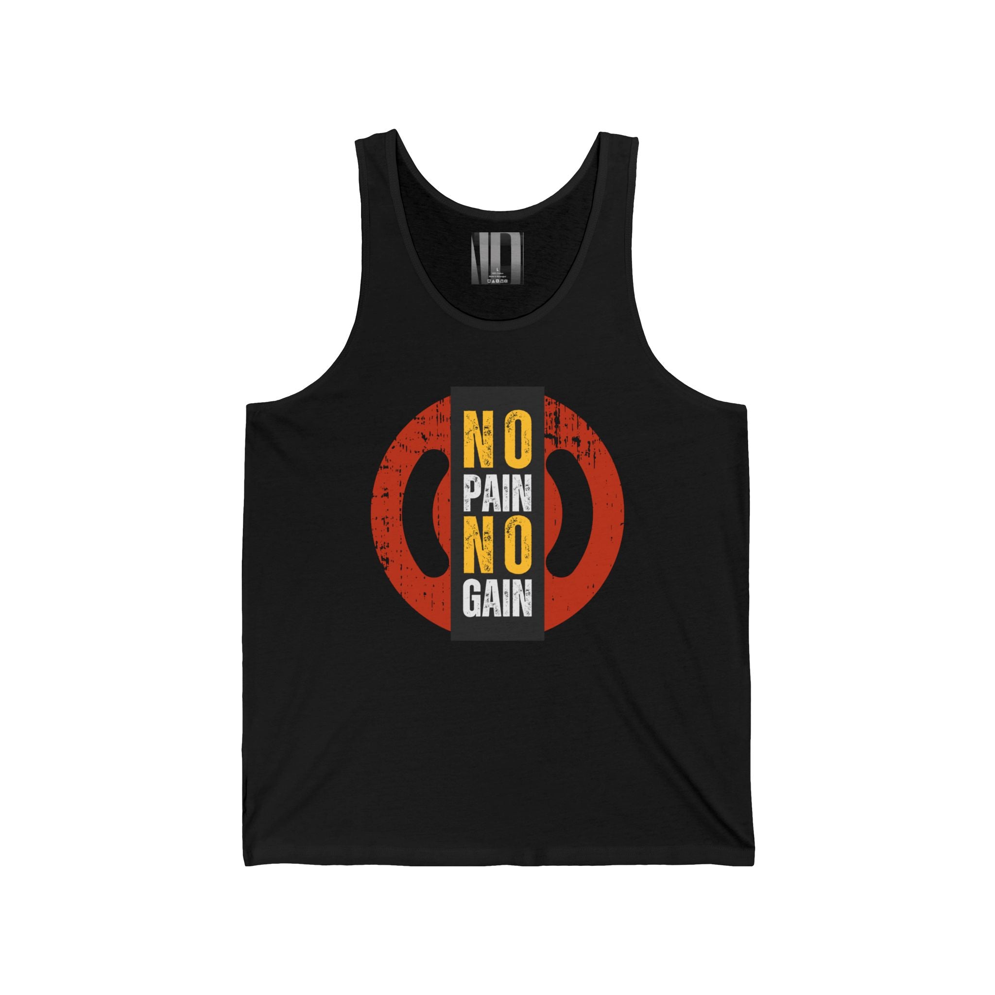 No Pain No Gain, Gym Dudes Tank Top, Workout Sleeveless Shirt, Fitness Muscle Tee, Athletic Unisex Jersey Tank, Bodybuilding Tank, Exercise Vest