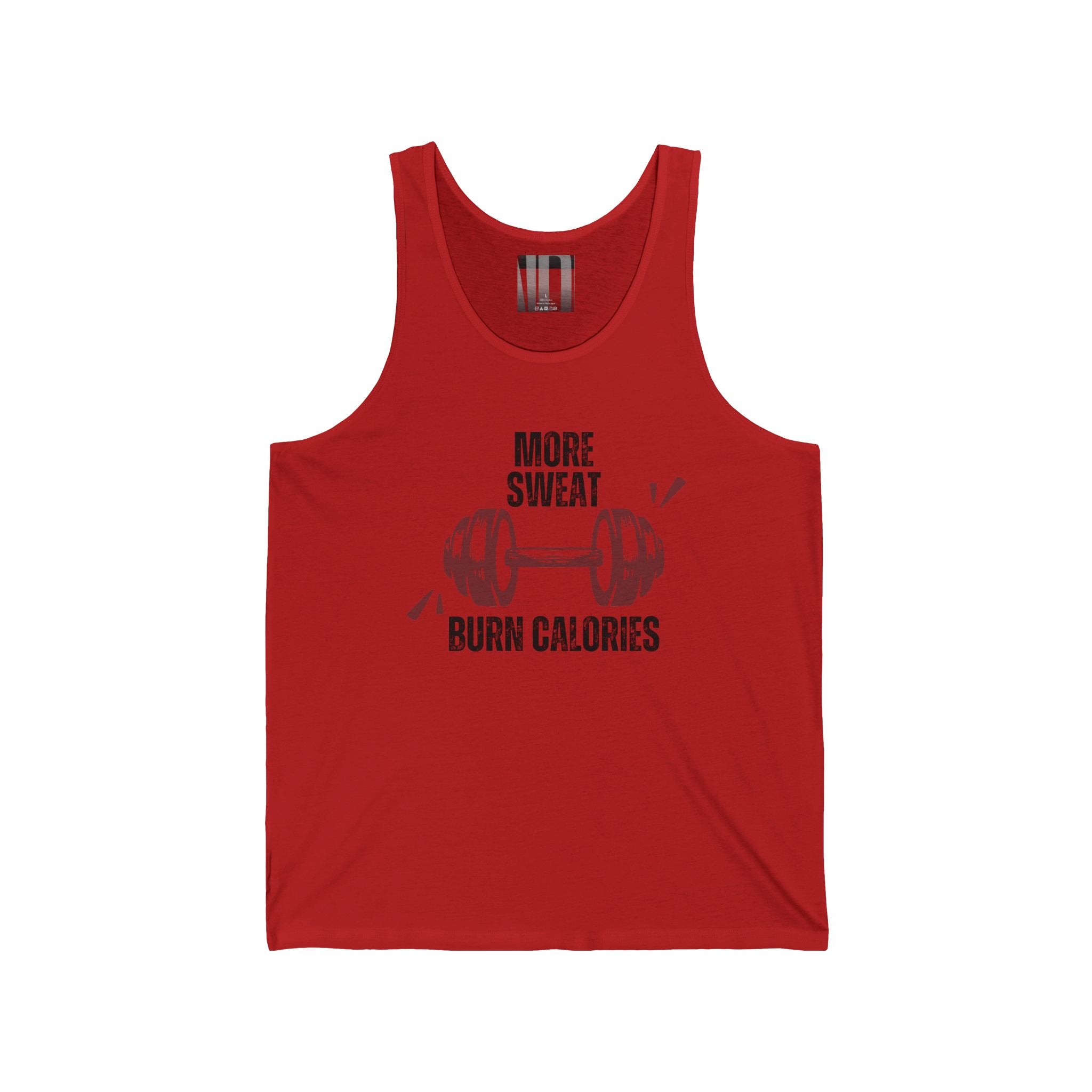 No More Sweat, Burn Calories, Gym Dudes Tank Top, Workout Sleeveless Shirt, Fitness Muscle Tee, Athletic Unisex Jersey Tank, Bodybuilding Tank, Exercise Vest