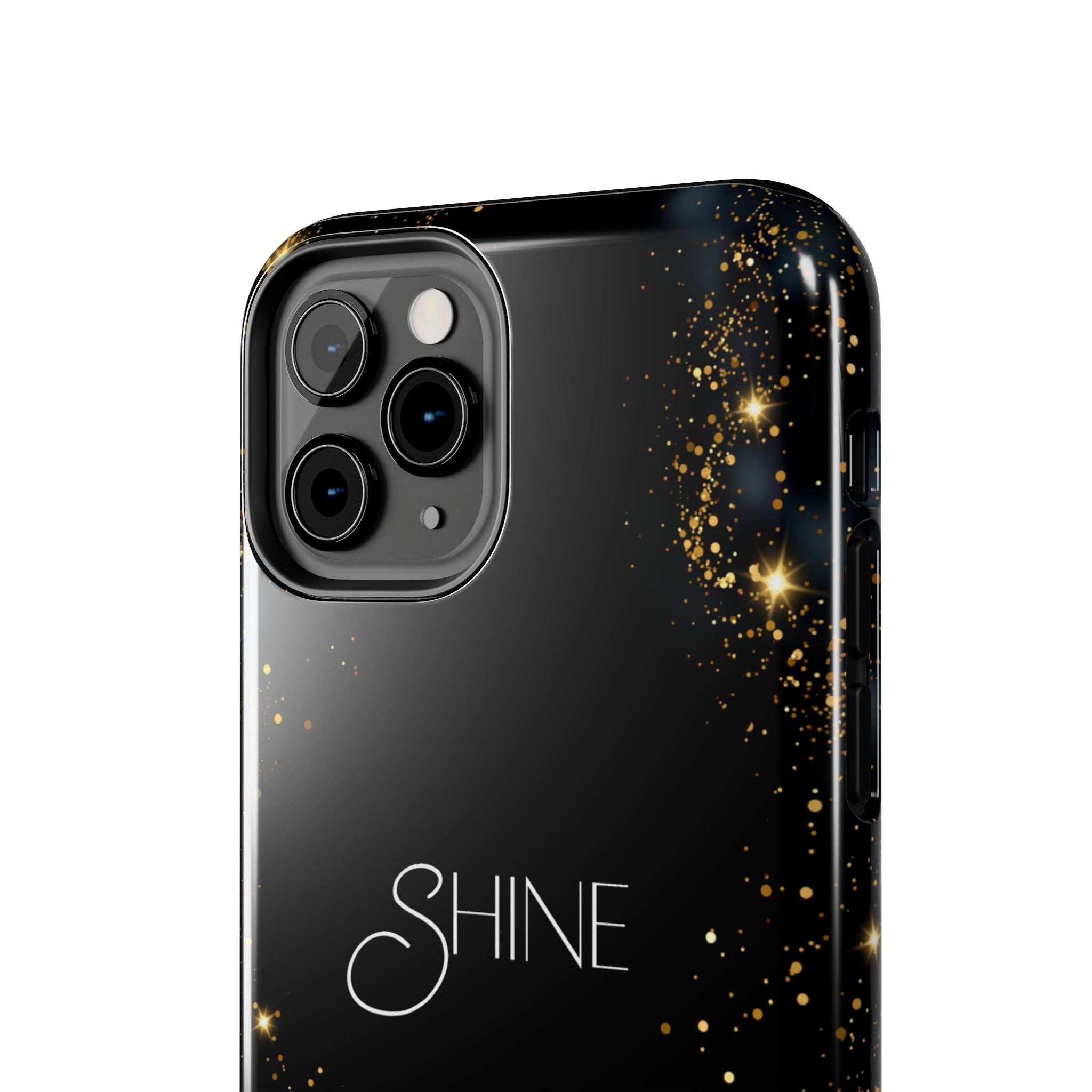 Black Shine Glitter, Elegant Phone Cases, Stylish Phone Covers, Chic Phone Protectors, Fashionable Case for Her, Trendy Smartphone Accessories