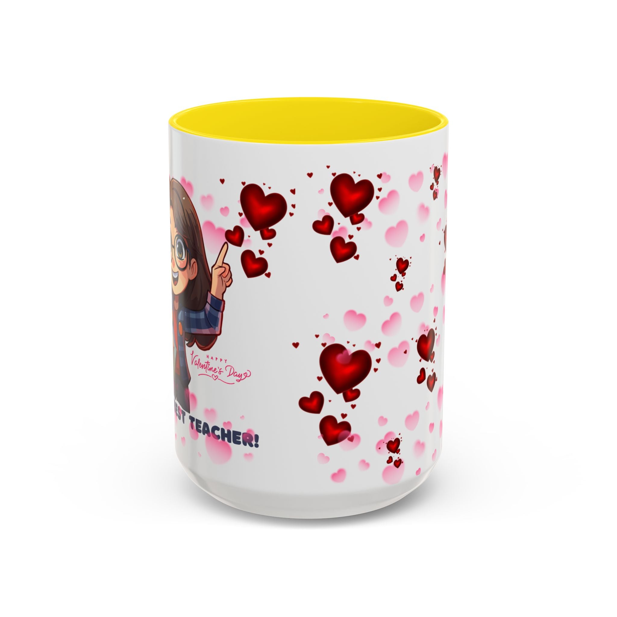 Teachers Gift Valentine's Design,  Holiday Drinkware, Valentines, Christmas Birthday Gifts for Teachers, Coffee Mug for Teacher Valentines Day,