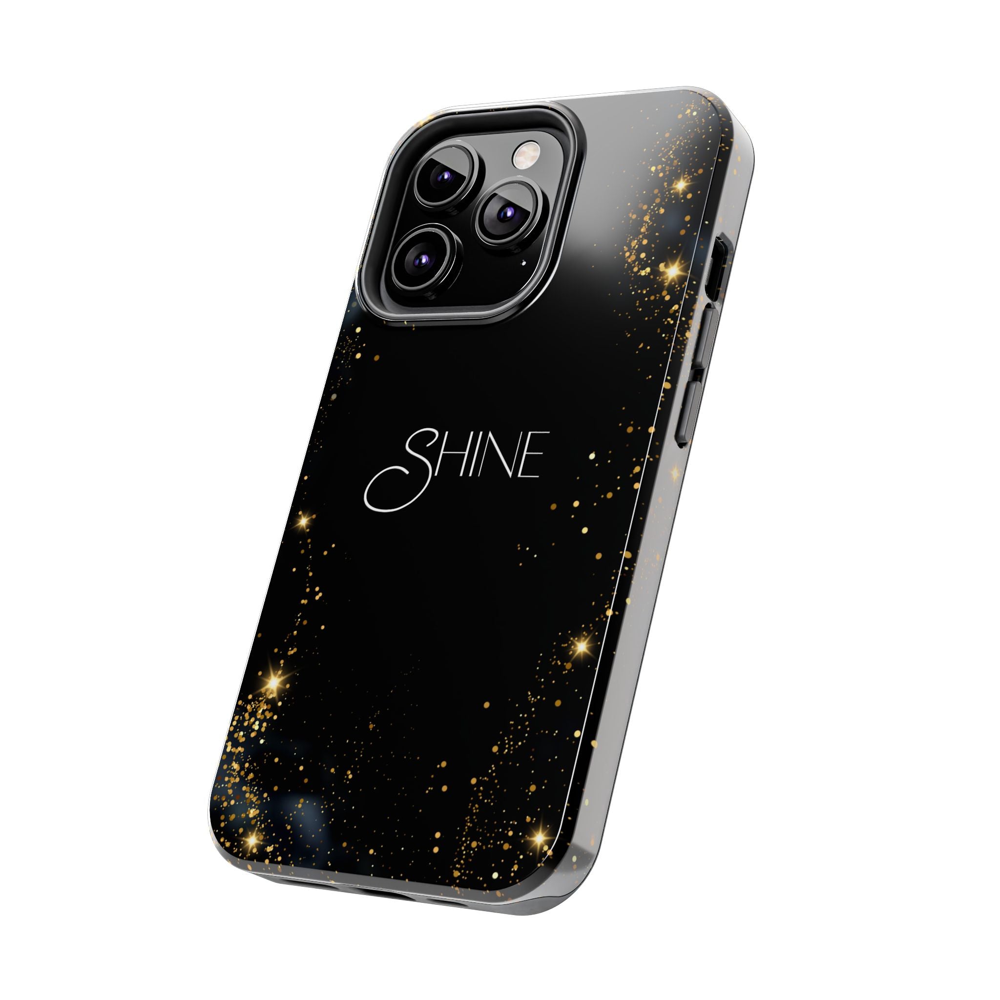 Black Shine Glitter, Elegant Phone Cases, Stylish Phone Covers, Chic Phone Protectors, Fashionable Case for Her, Trendy Smartphone Accessories