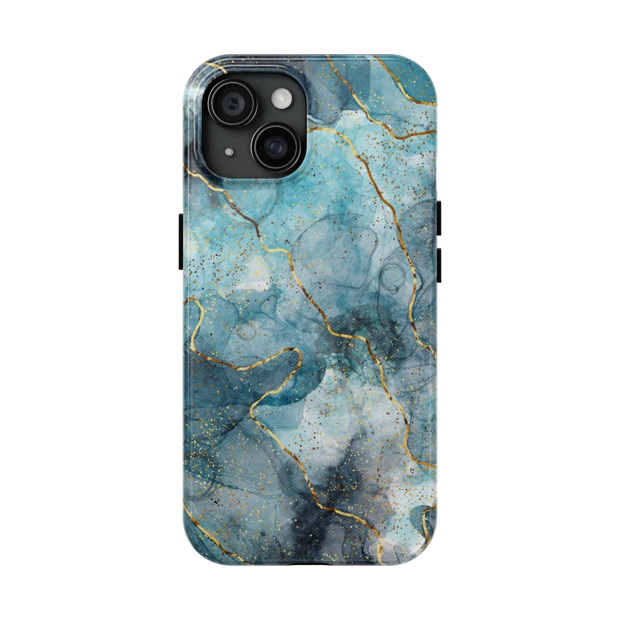 Blue Gold Marble, Elegant Phone Cases, Stylish Phone Covers, Chic Phone Protectors, Fashionable Case for Her, Trendy Smartphone Accessories