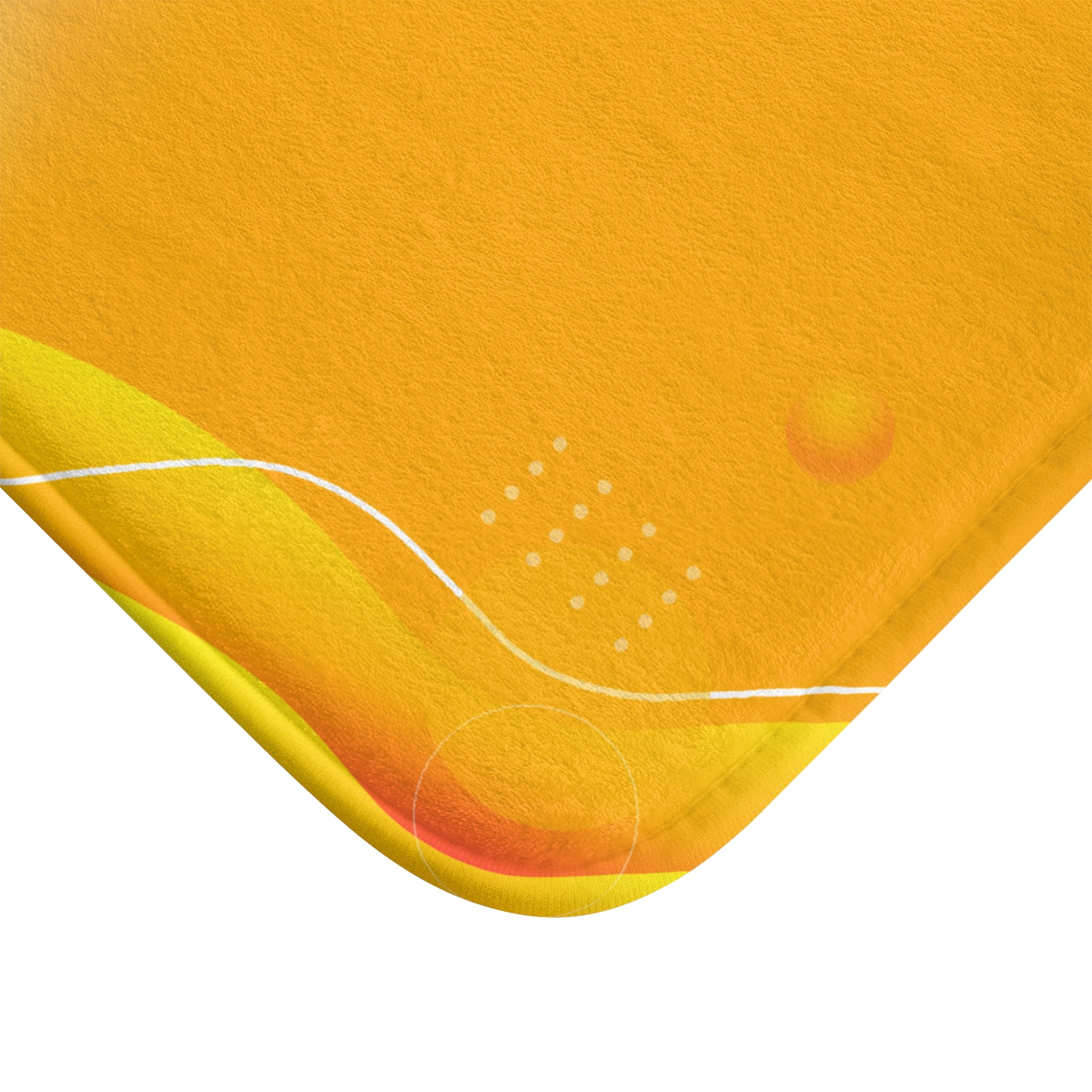 Yellow Memory Foam Microfiber Bath Mat - Extra Soft Non-Slip Plush Rug, Machine Washable, Bathroom Floor, Tub & Shower