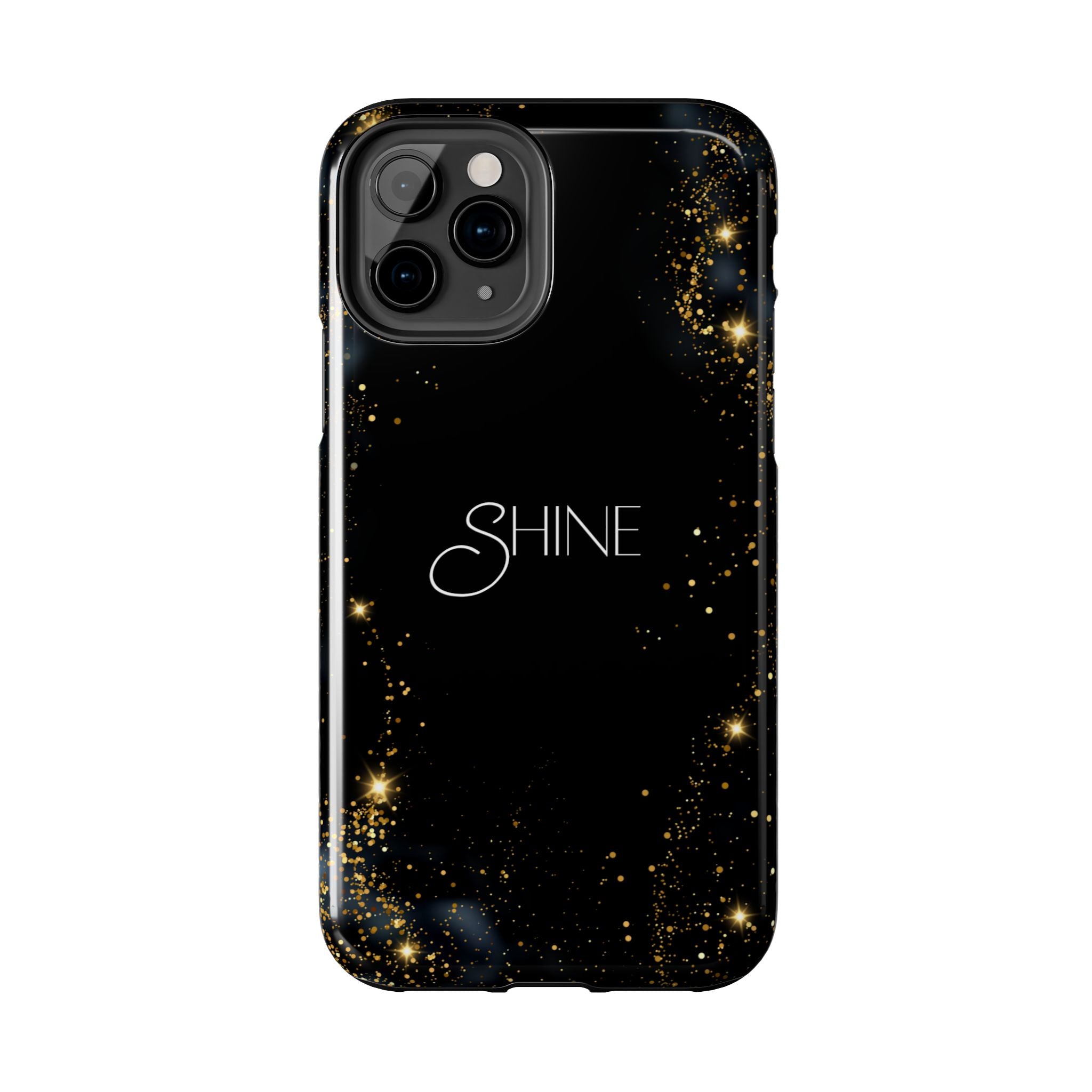 Black Shine Glitter, Elegant Phone Cases, Stylish Phone Covers, Chic Phone Protectors, Fashionable Case for Her, Trendy Smartphone Accessories