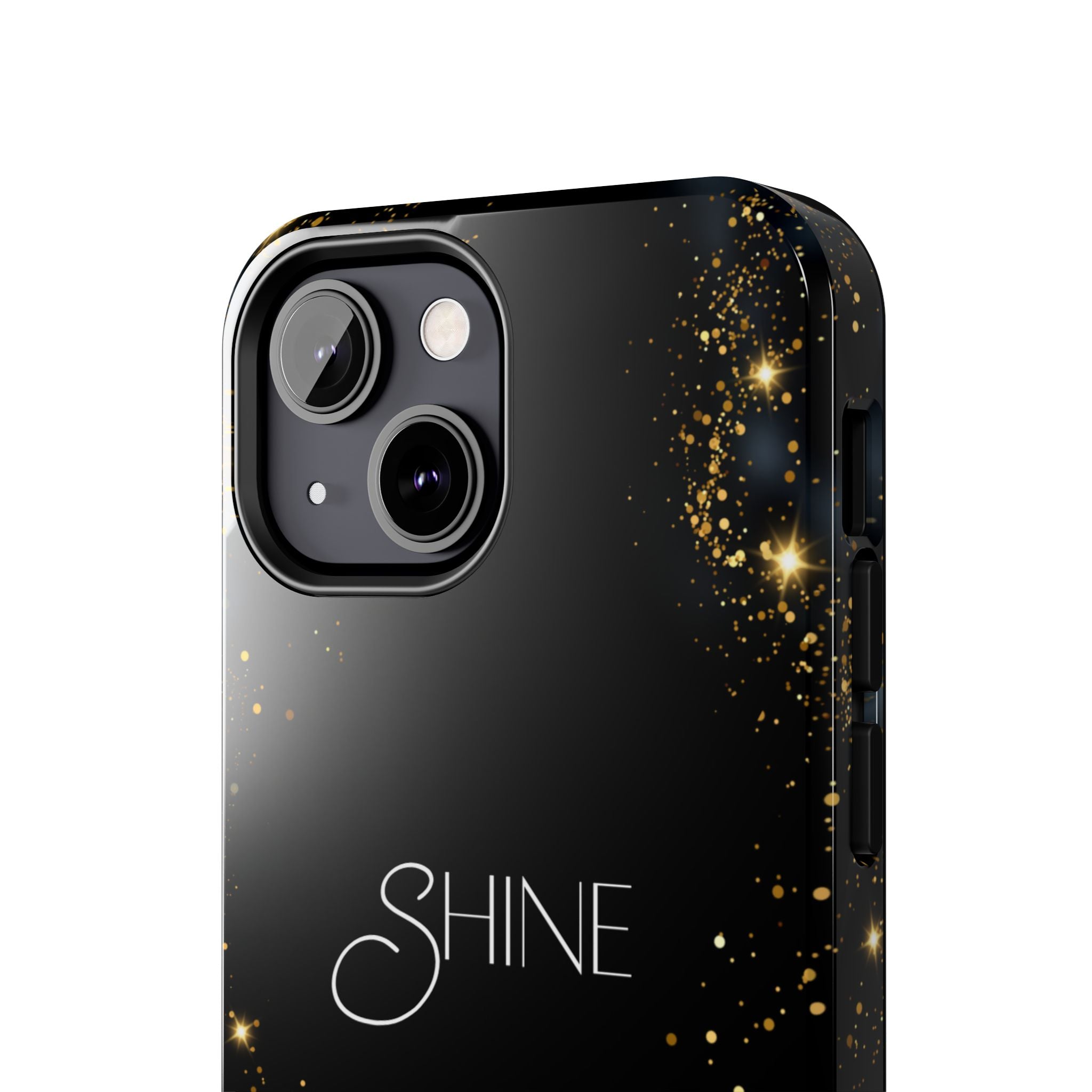Black Shine Glitter, Elegant Phone Cases, Stylish Phone Covers, Chic Phone Protectors, Fashionable Case for Her, Trendy Smartphone Accessories