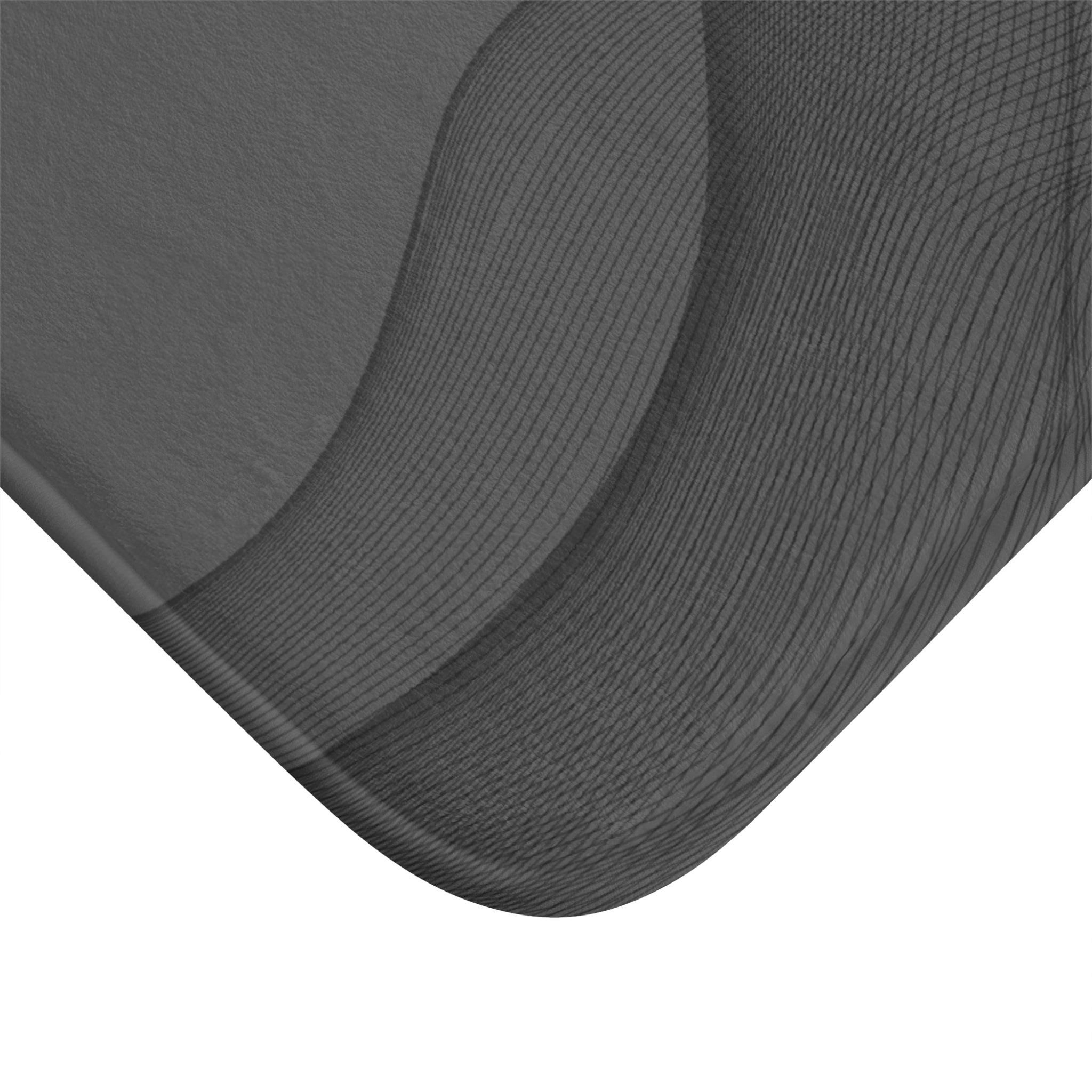 Gray Memory Foam Microfiber Bath Mat - Extra Soft Non-Slip Plush Shaggy Rug, Machine Washable, Bathroom Floor, Tub & Shower
