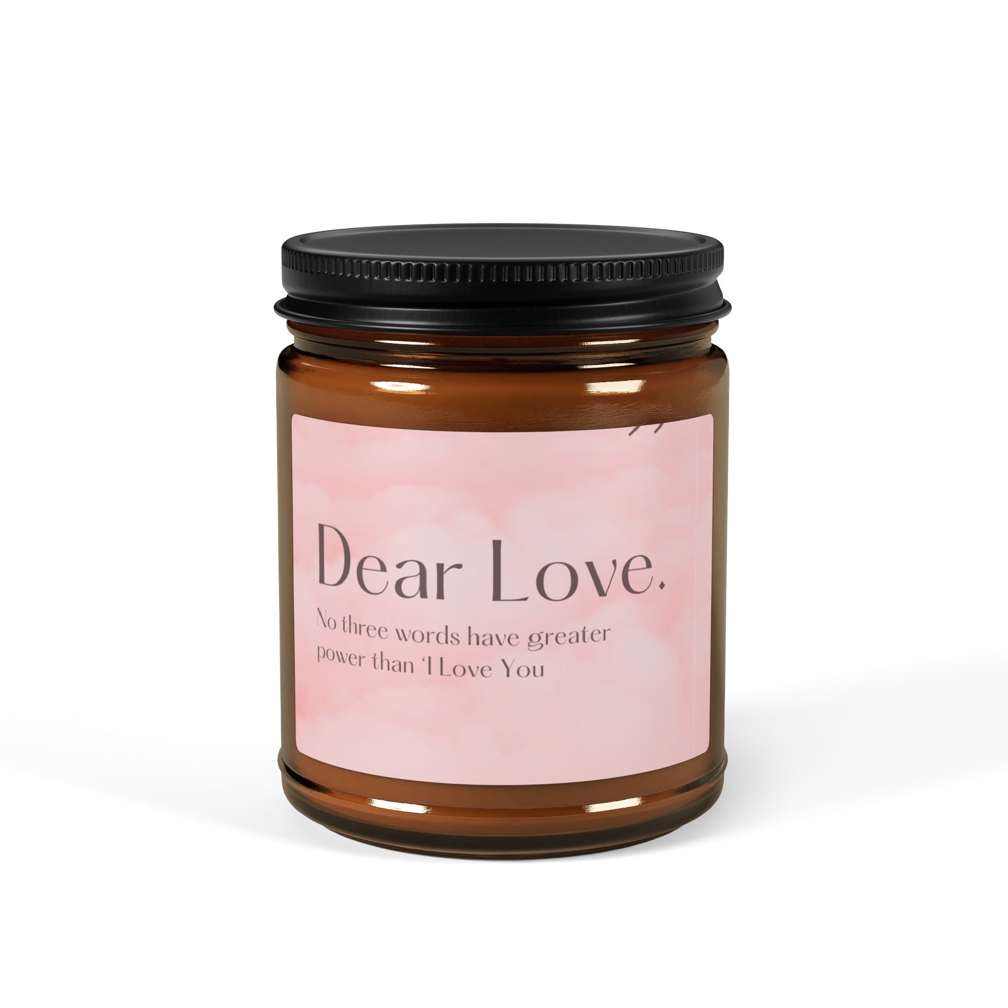 Scented Soy Candle, Dear Love, Candle Gifts, Printed Aromatherapy Candles, Natural Strong Fragrance Long Lasting
