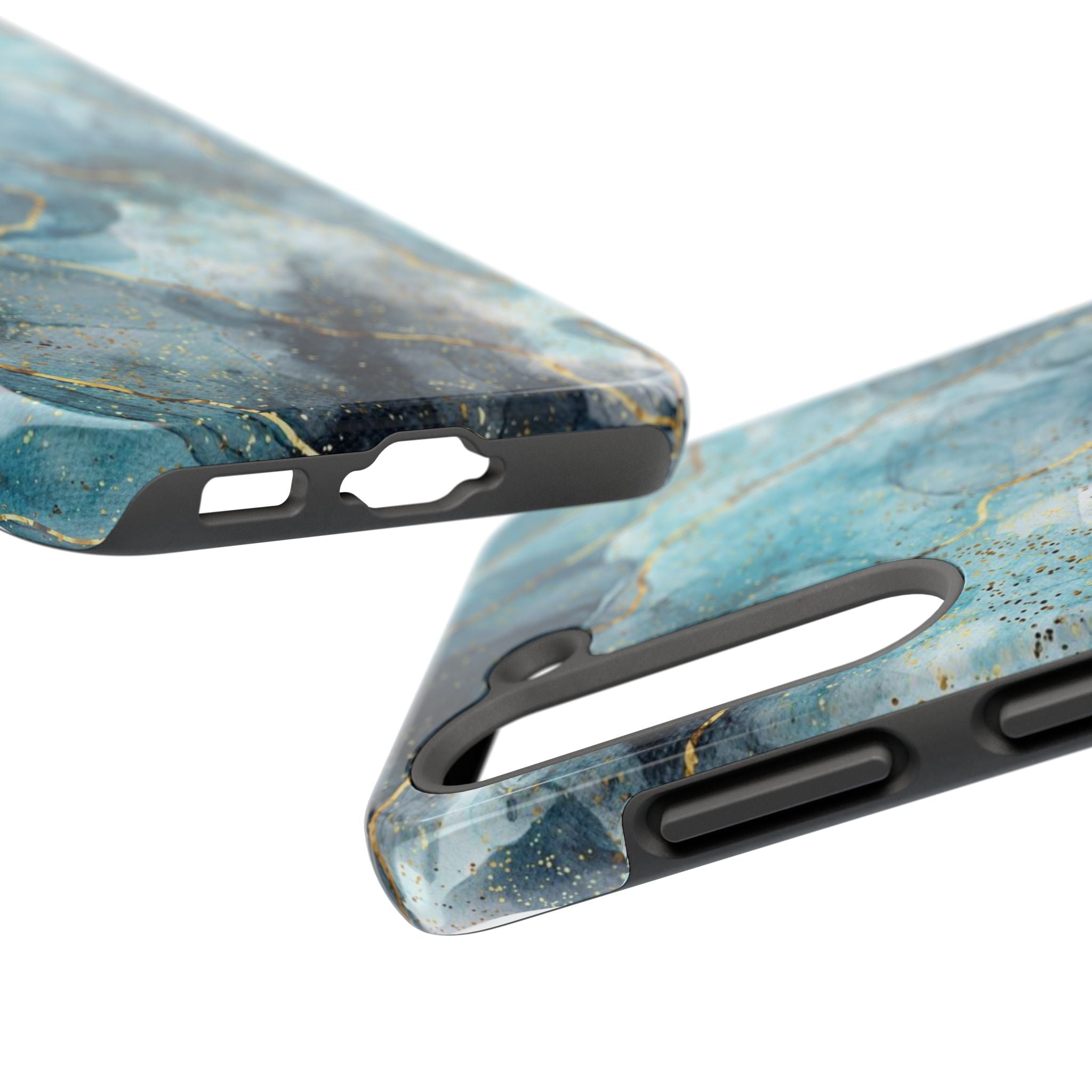 Blue Gold Marble, Elegant Phone Cases, Stylish Phone Covers, Chic Phone Protectors, Fashionable Case for Her, Trendy Smartphone Accessories