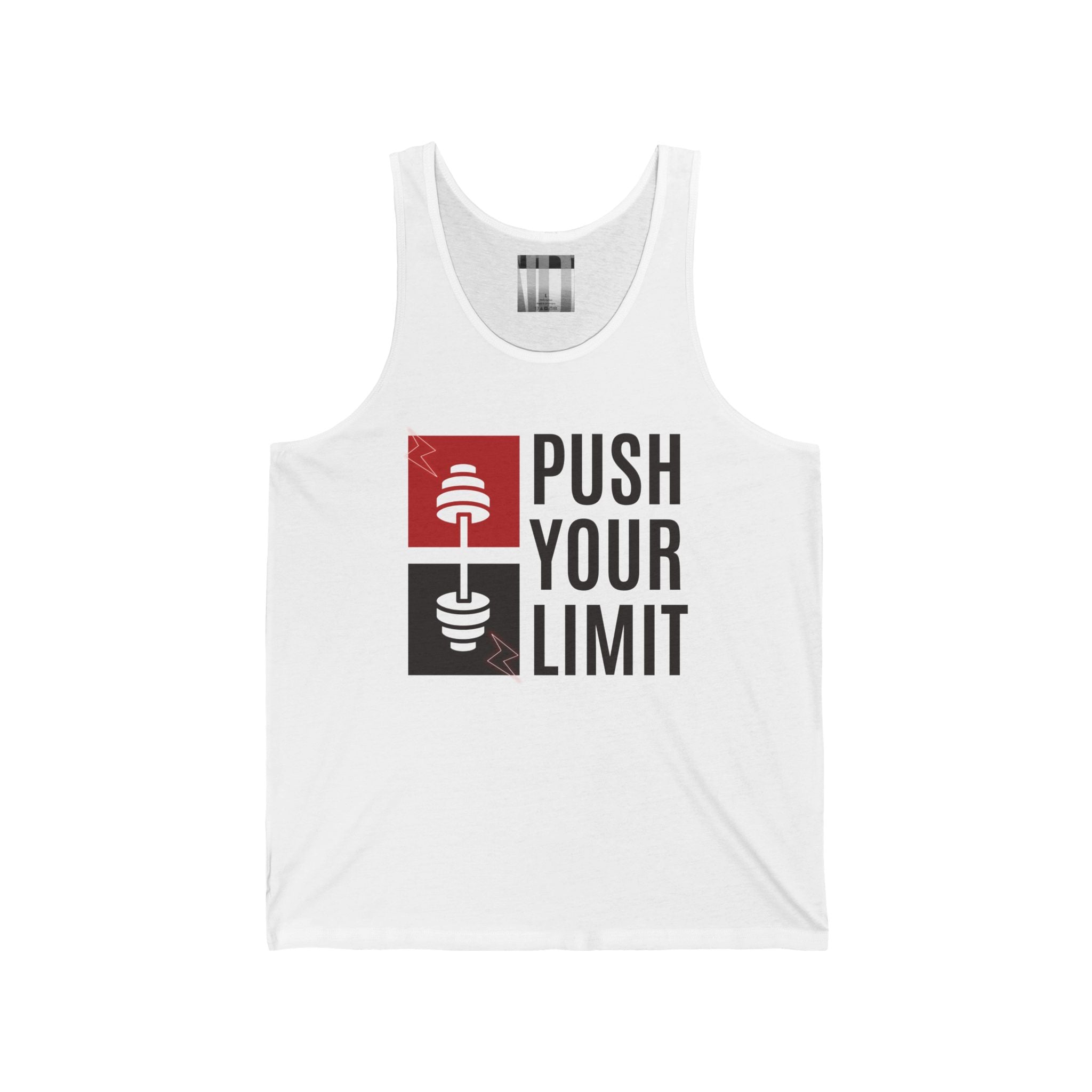 Push Your Limit, Gym Dudes Tank Top, Workout Sleeveless Shirt, Fitness Muscle Tee, Athletic Unisex Jersey Tank, Bodybuilding Tank, Exercise Vest