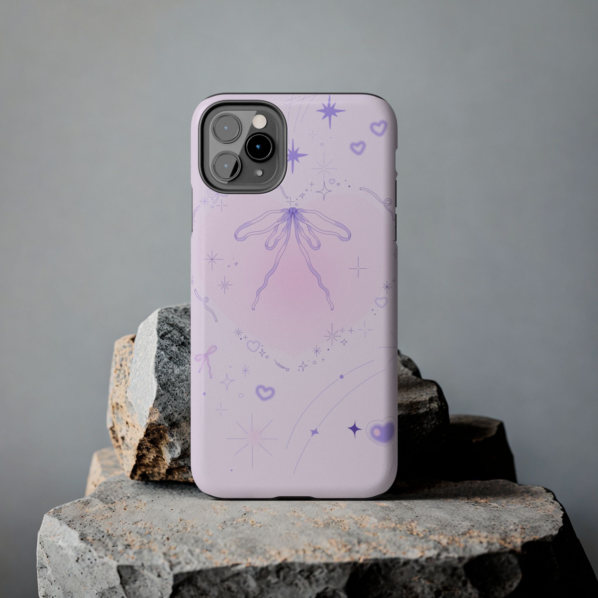 Pink Purple Delicate Fine Line Design, Elegant Phone Cases, Stylish Phone Covers, Chic Phone Protectors, Fashionable Case for Her, Trendy Smartphone Accessories
