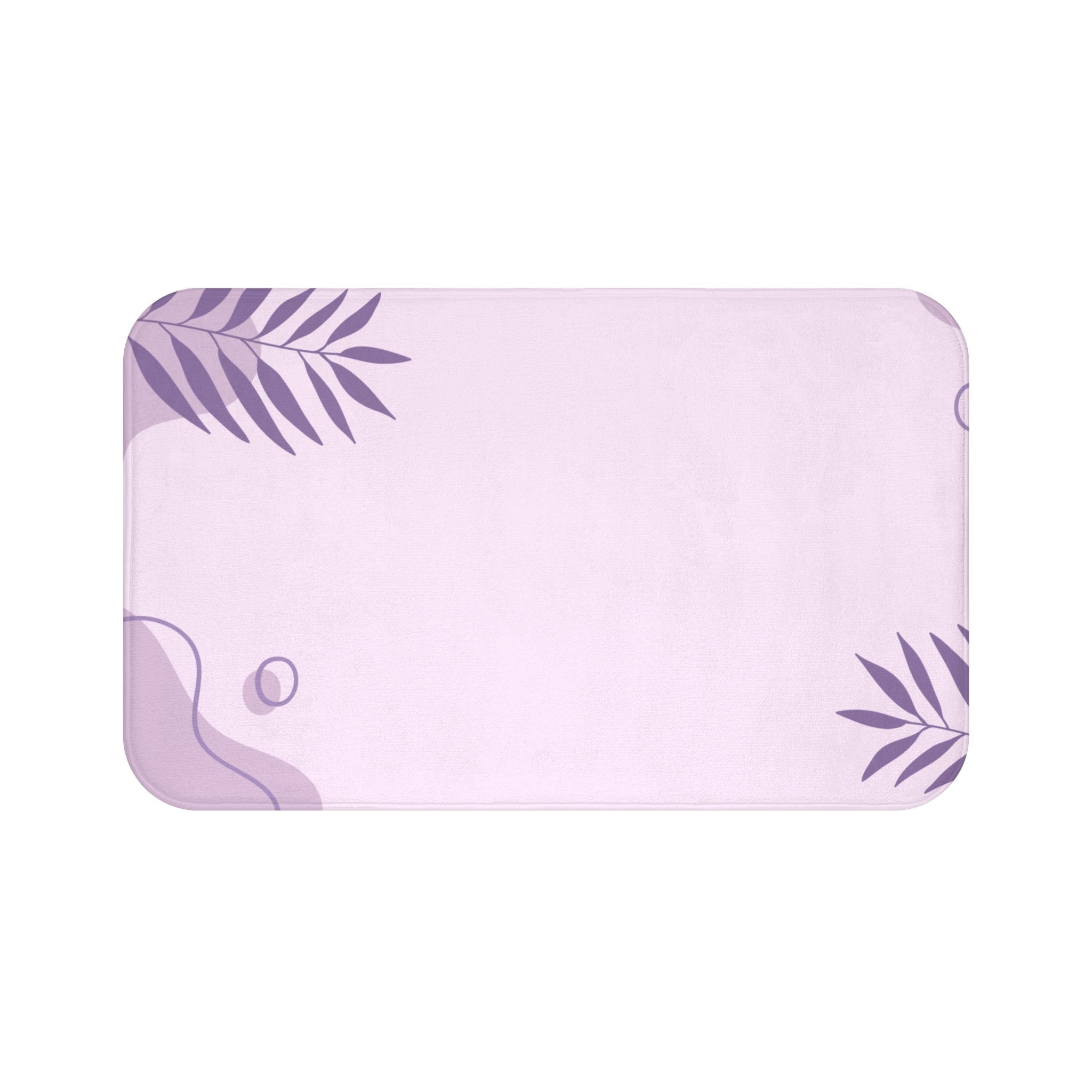 Purple Violet Memory Foam Microfiber Bath Mat - Extra Soft Non-Slip Plush Rug, Machine Washable, Bathroom Floor, Tub & Shower