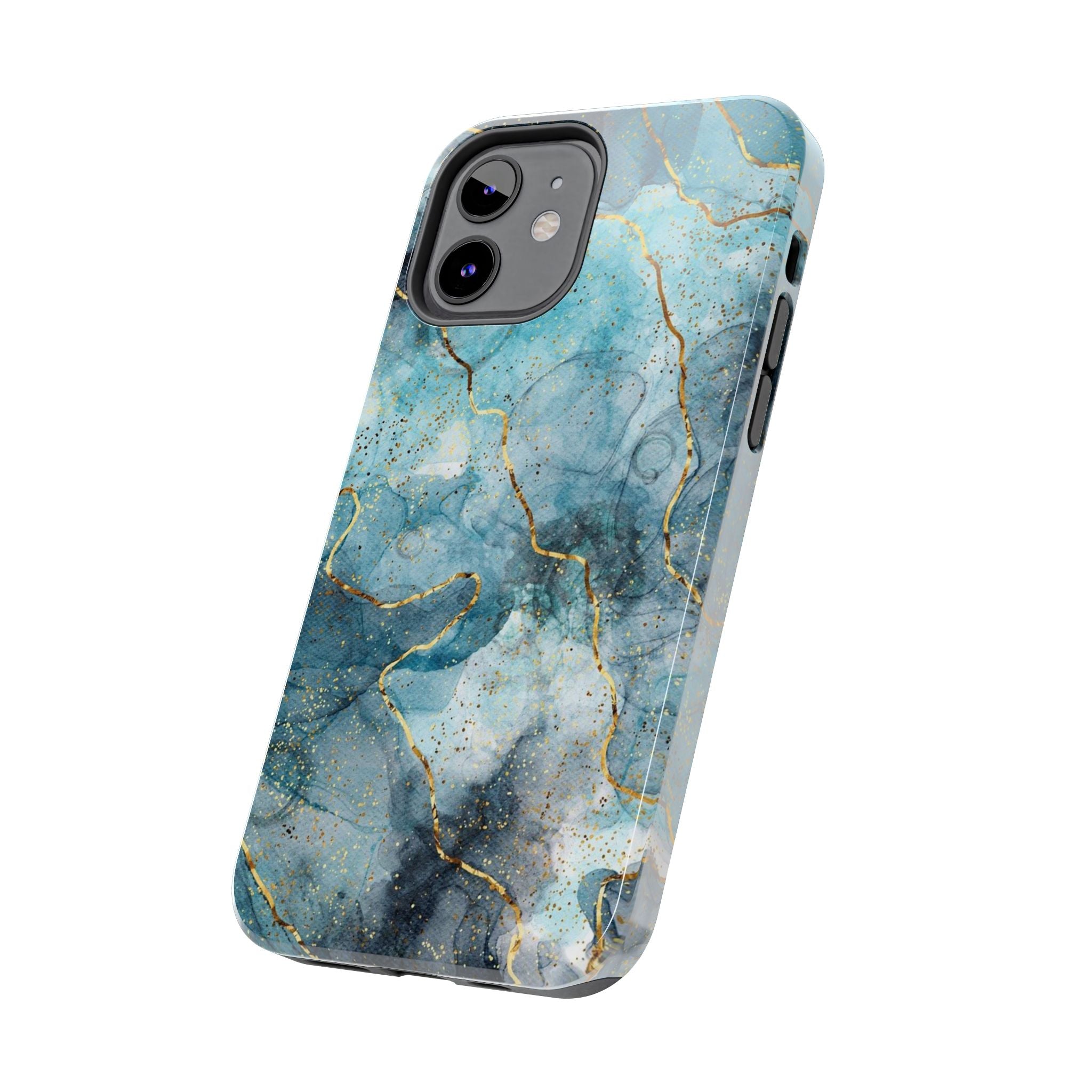 Blue Gold Marble, Elegant Phone Cases, Stylish Phone Covers, Chic Phone Protectors, Fashionable Case for Her, Trendy Smartphone Accessories