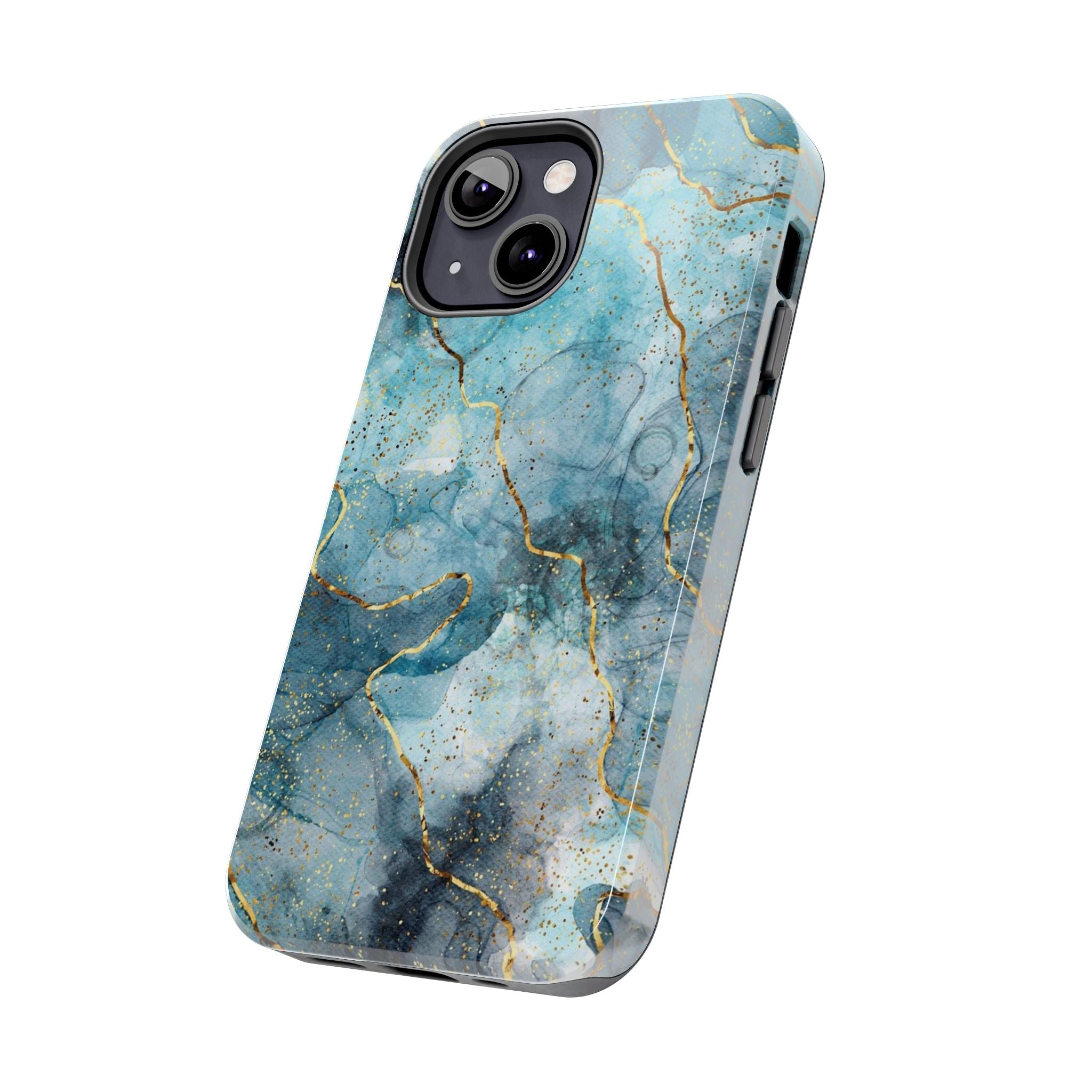 Blue Gold Marble, Elegant Phone Cases, Stylish Phone Covers, Chic Phone Protectors, Fashionable Case for Her, Trendy Smartphone Accessories