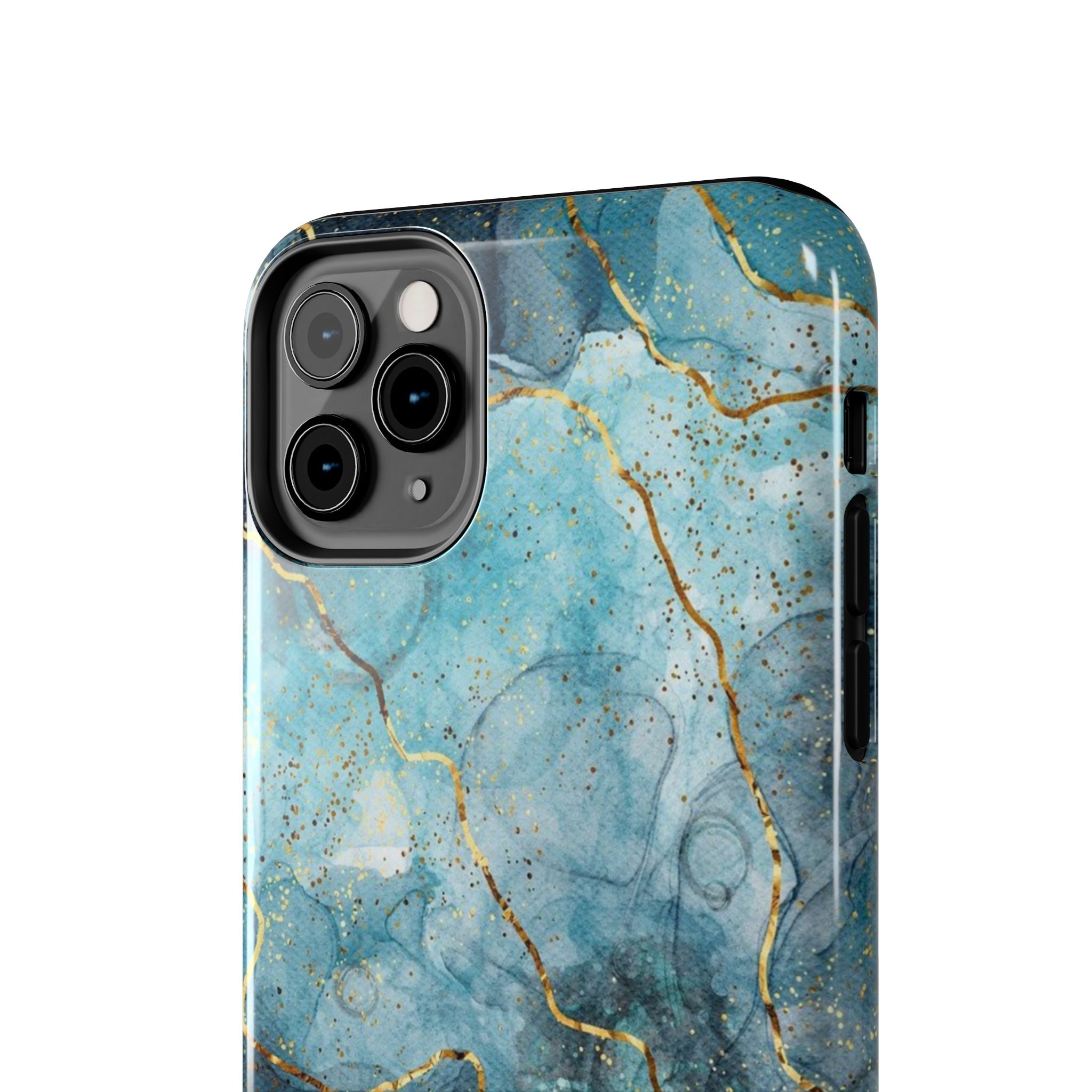 Blue Gold Marble, Elegant Phone Cases, Stylish Phone Covers, Chic Phone Protectors, Fashionable Case for Her, Trendy Smartphone Accessories