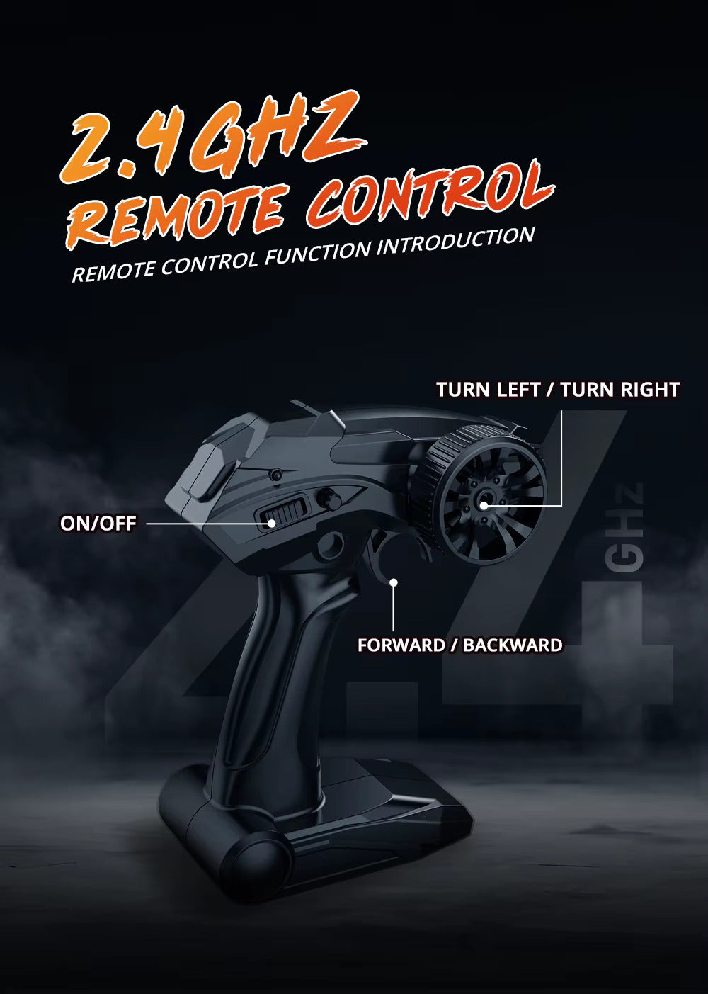 RC Car, 1:20 Scale High-Speed Off-Road Monster Truck, 4WD 20 KM/H, 2.4GHz Remote Control, Rechargeable